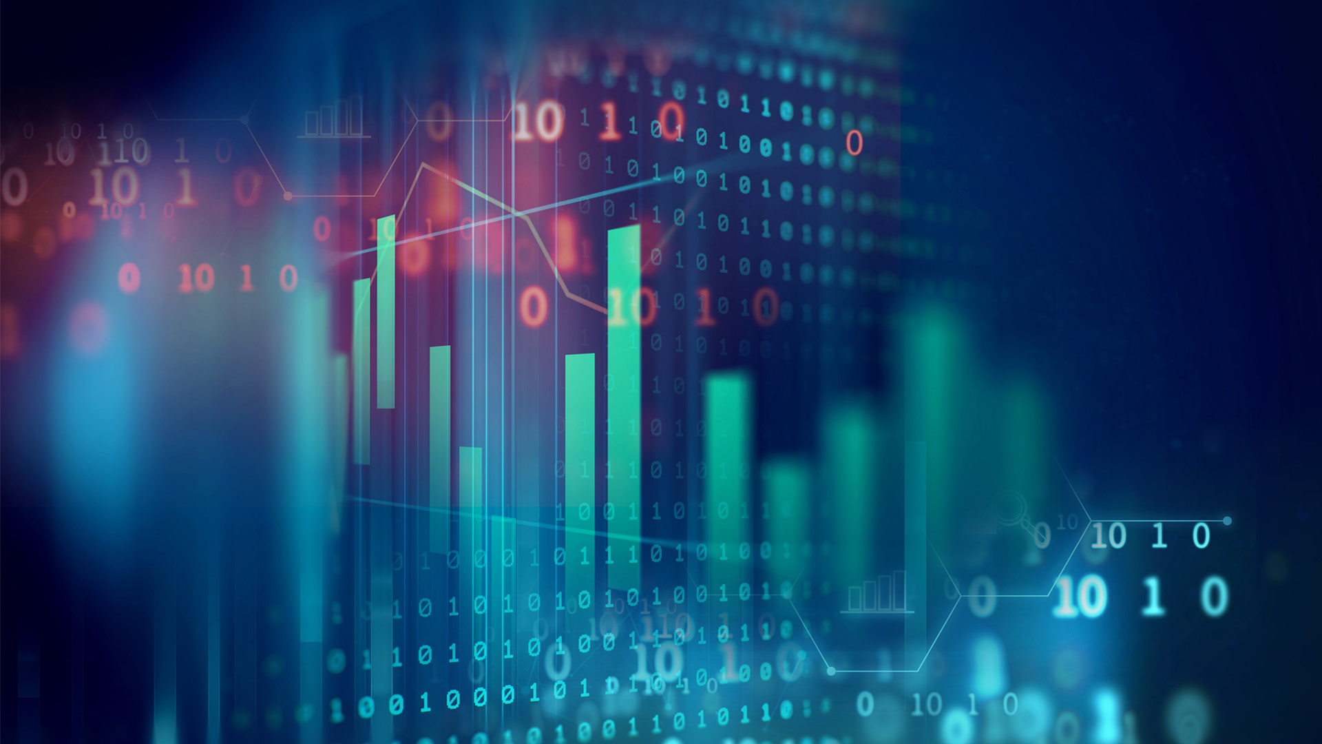 abstract financial graphs