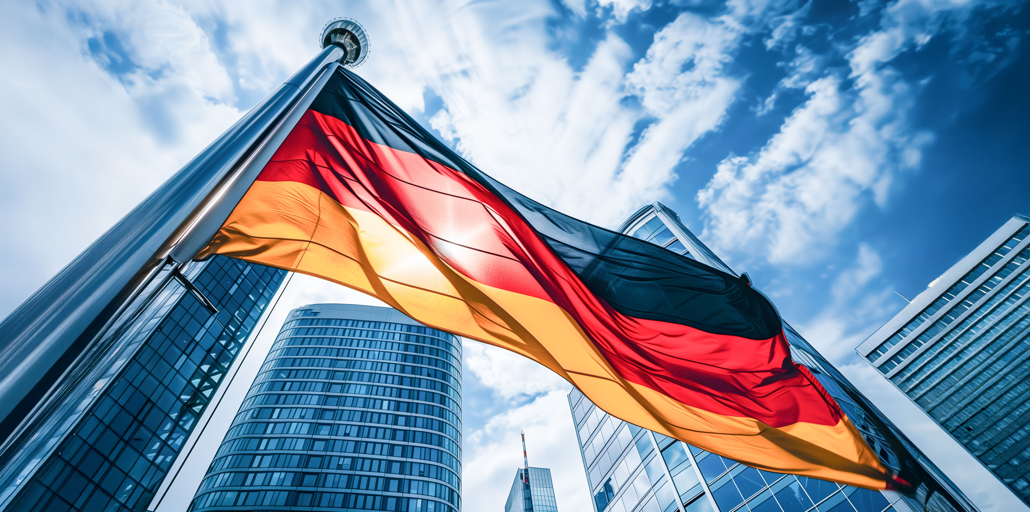 bandiera germania edifici finanziari