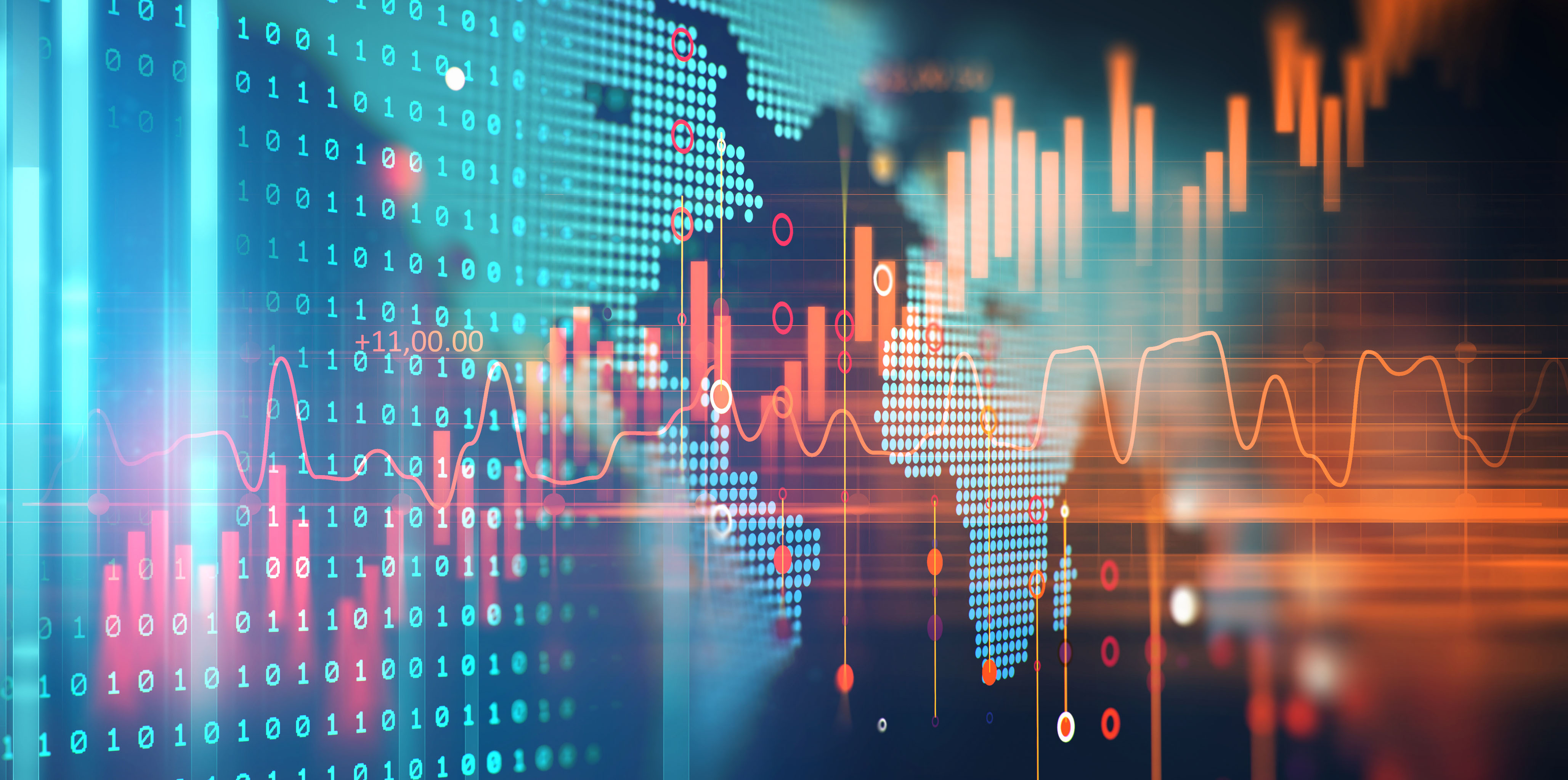 abstract financial world exchange